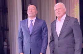 Во Дворце культуры прошли торжественные мероприятия, посвящённые  Дню Столицы и Национальному дню домбры.
